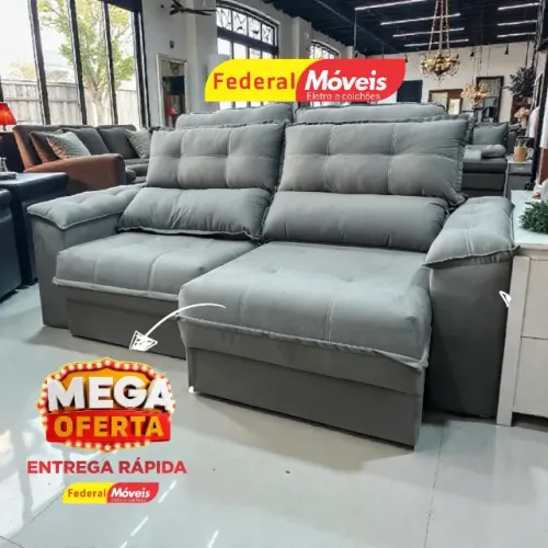 Sofá 1,80m Retrátil e Reclinável - Promoção Imperdível!