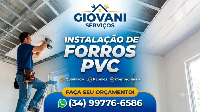 Instalação de forro pvc 