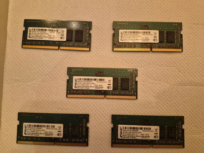 5x Memória RAM 8GB DDR4 2666MHz SMART