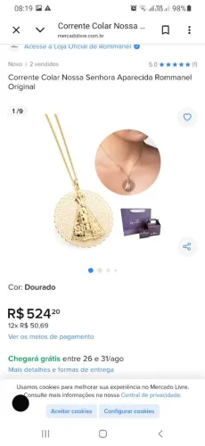 Cordão rommanel