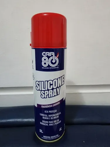 Silicone Spray para uso em borracha, vinil e plástico