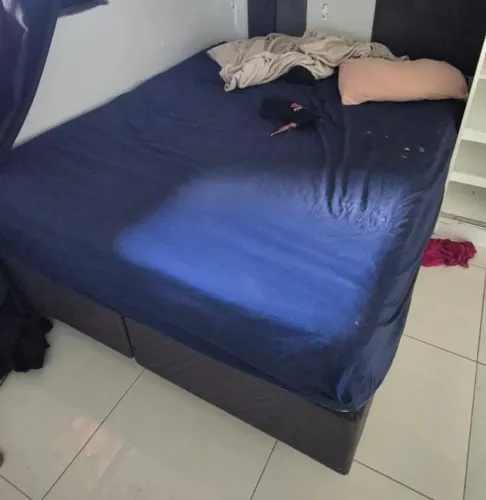 Cama Casal Box King (Colchão e base)
