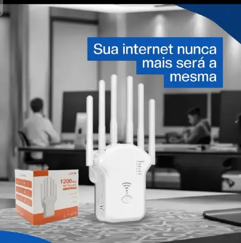Repetidor wifi 1200mpbs 5Ghz com 6 antenas
