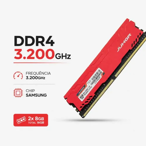 Memória ram ddr4 3200mhz 16Gb 2x8Gb