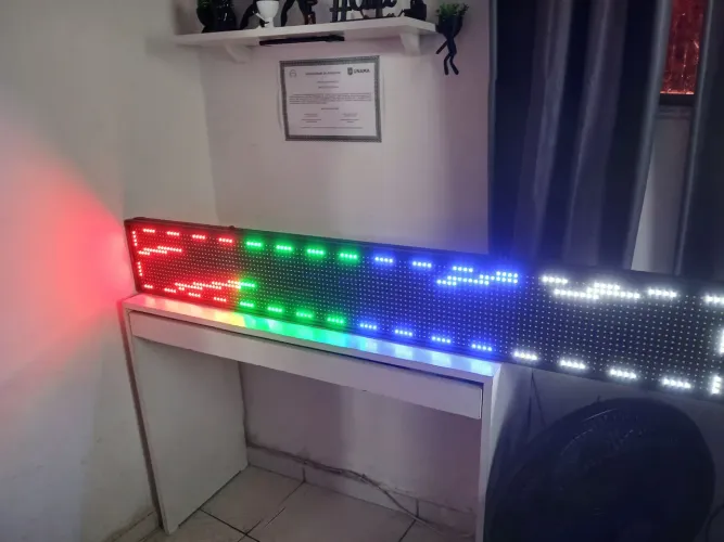 Painel Letreiro com LED RGB 130mt x 20cm / MEGA PROMOÇÃO 