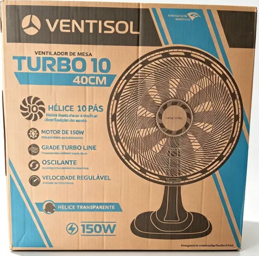 Ventilador de mesa 40 cm grande. Novo de fábrica