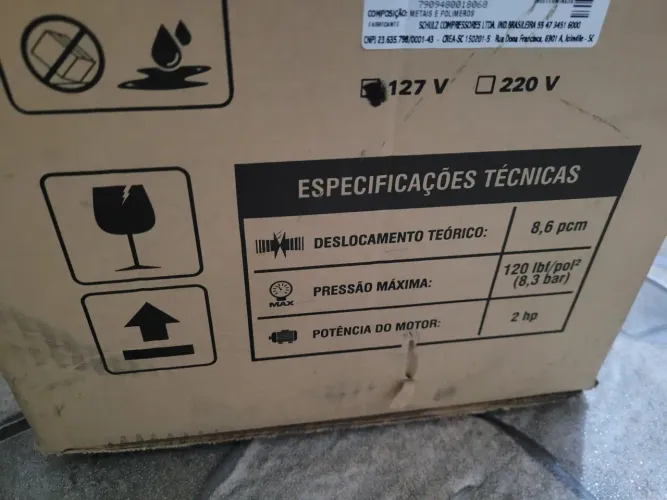Compressor schulz  25 litros 