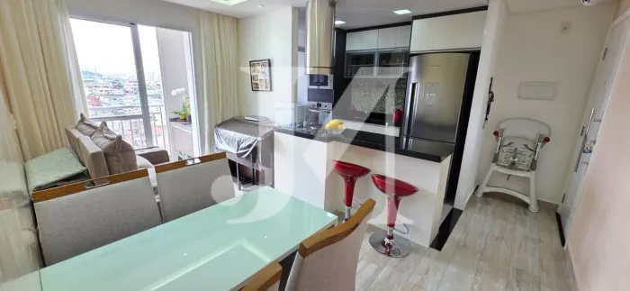 Apartamento Padrão de 56m², 2 Dormitórios, sendo 1 Suíte e 1 Vaga no Condomínio Lisse Resi