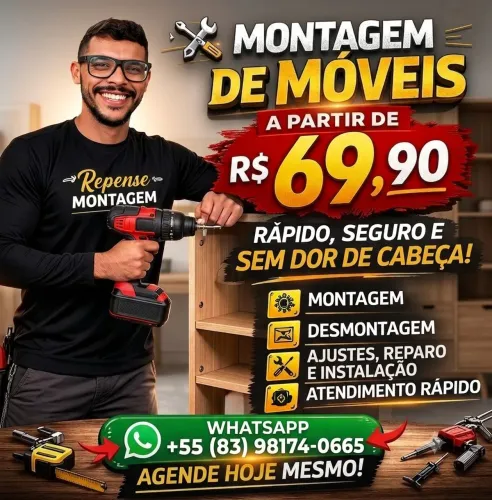 MONTAGEM DE MÓVEIS