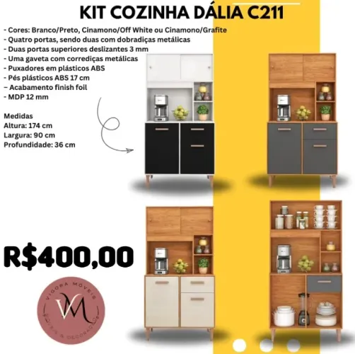 (PAGUE NA ENTREGA)Kit Cozinha Ceará | Dália | Erva Doce | Pérola