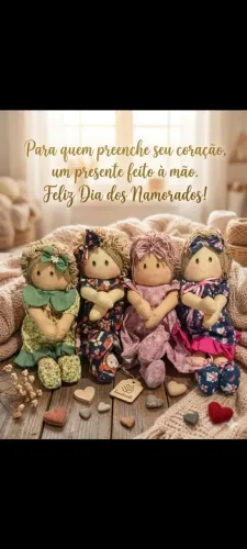 Lindas bonecas de pano