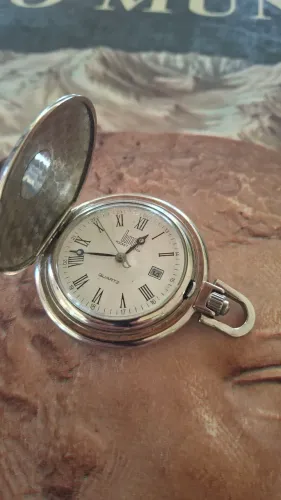 Relógio de bolso Dumont anos 90 quartz vintage antigo coleção