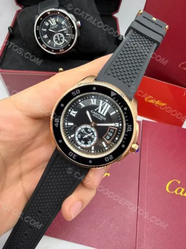 Relógio Cartier Automático Várias Cores + Caixa Completa