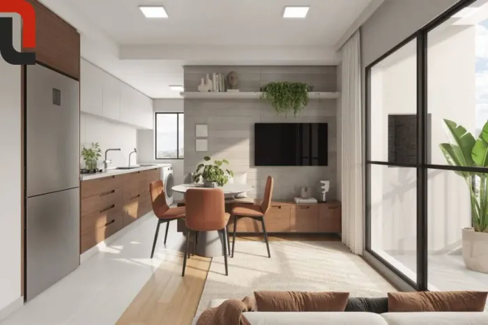 Converge Apto 34m² 2 quartos, sacada gourmet e 1 vaga no Capão Raso