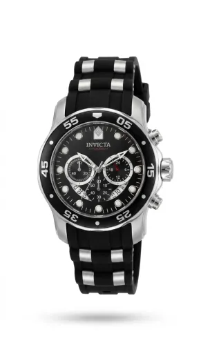 Relógio Invicta Pro Diver Cronógrafo Original 50mm Novo Na Caixa Preto E Prata