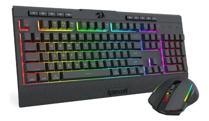 Teclado e Mouse Gamer Redragron S151 Pro RGB Inglês