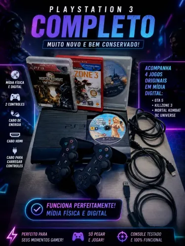 Play 3 super conservado, negociável