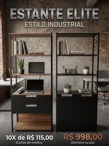 Estante com 02 Gavetas ou 02 Portas - Promoção