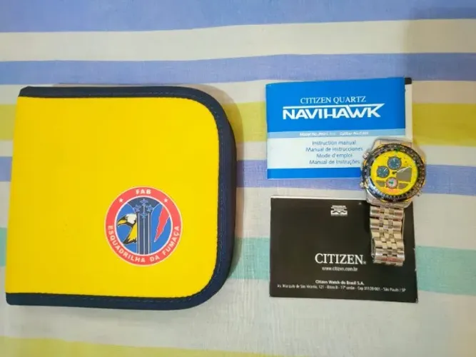 Relógio Citizen Promaster Navyhawk Esquadrilha da Fumaça FAB JN0047-59Y - Edição Limitada