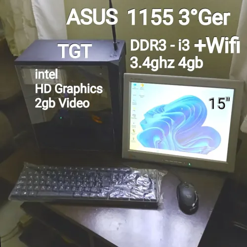 Computador ASUS 1155 DDR3 4gbram+wifi ( Intel HD Graphics integrado 2gb Video