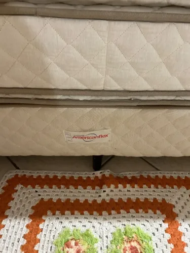 Cama e colchão box da amercanflex , tamanho king