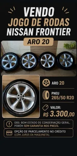 Rodas aro 20 Nissan