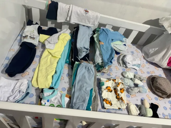 Lote de roupa bebê menino 0 a 3 meses