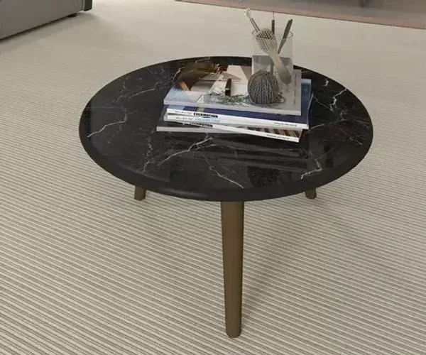 Mesa De Centro Retrô Brilhante - Bechara - ENTREGA EM 24H
