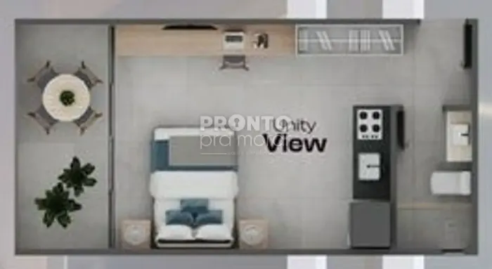 Flat com 1 quarto em Enseadinha