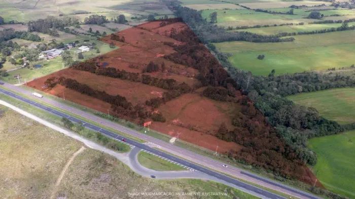 Área com 169 mil m² à venda em frente para a BR-376 - Witmarsum / Palmeira-PR