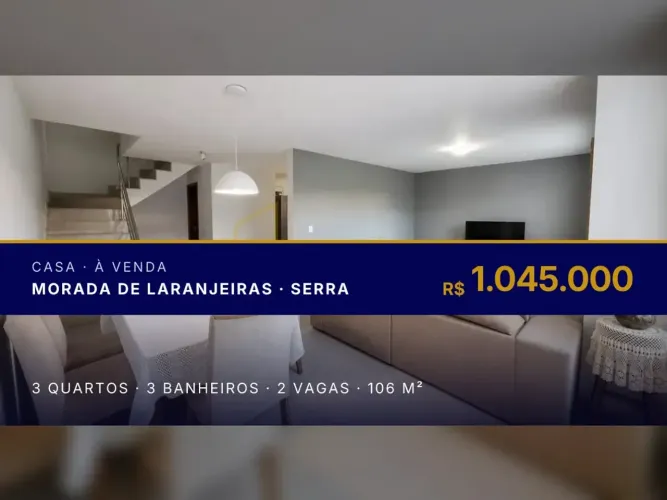 Incrível casa em Morada de Laranjeiras, perto de escolas e comércio!