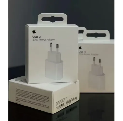 Fonte Carregadora USB-C 20W para iPhone Carregamento Rápido