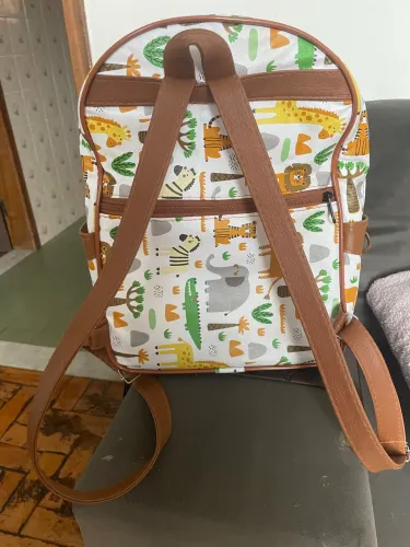 Mochila Maternidade Menino Bolsa De Costas Passeio Creche Safari usada poucas vezes $30