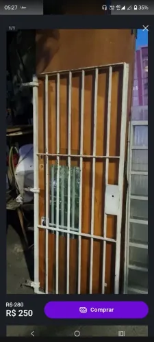Portão social 70x170