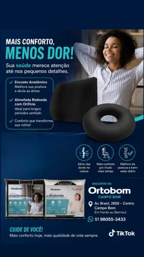 Encosto Ergométrico Ortobom