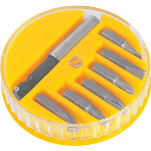 Jogo de bits/ponteiras, com 7 peças, encaixe sextavado 1/4", VONDER