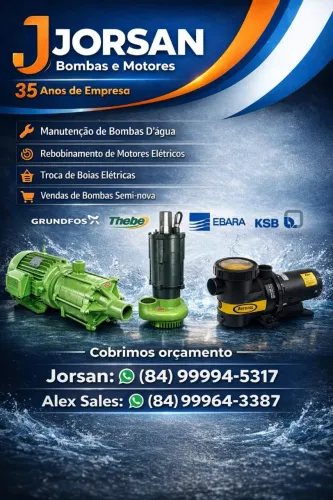 Manutenção de bombas de água em geral