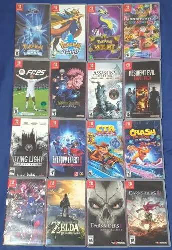 Jogos switch 150 a 200 reais