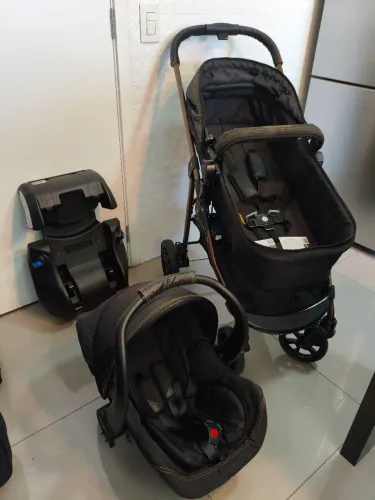 Carrinho Galzerano Extreme + Bebê conforto + Base carro