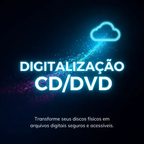 Digitalização de CDs e DVDs em arquivos digitais