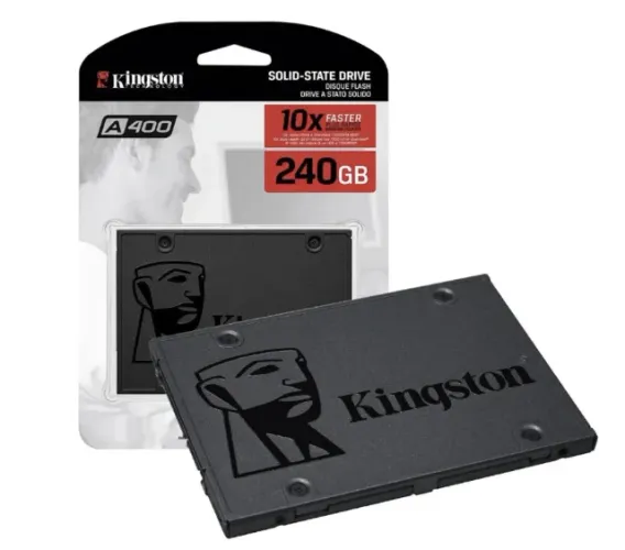 KIT COM 2 SSD KINGSTON A400 240GB SATA III 2.5? - 2 UNIDADES