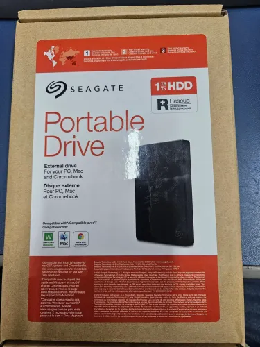 HD Externo Seagate 1TB novo na caixa