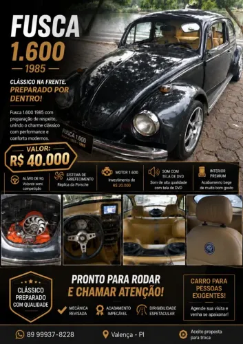Volkswagen Fusca Fusca (gasolina) 1985