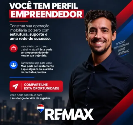 Corretor(a) de Imóveis - REMAX Influencer | Comissões Altas (Norte, Oeste e Sudoeste RJ)