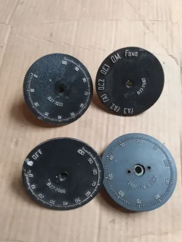 Lote com 4 dial para rádios Philco antigo