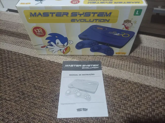 Caixa Master System Evolution com manual 
