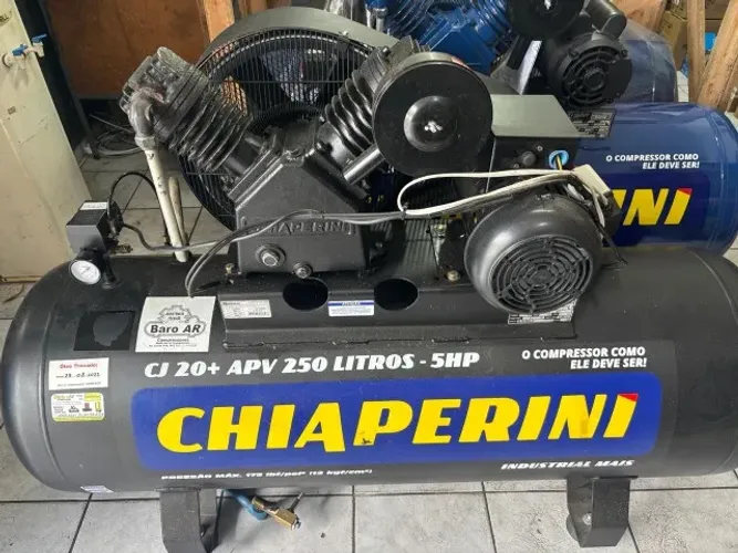 Compressor Chiaperini CJ 20+ APV Monofásico 220V + Chave Magnética  + Purgador Eletrônico