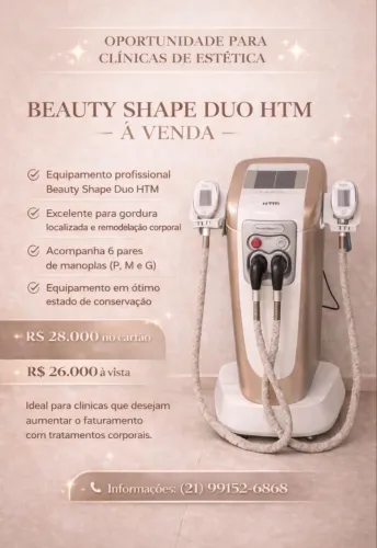 APARELHOS PARA ÁREA DE ESTÉTICA
