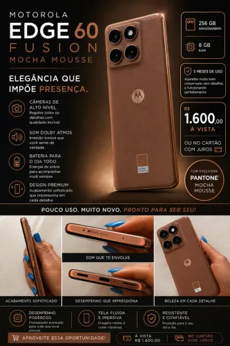 Celular Moto Edge 60 Fusion 256 GB