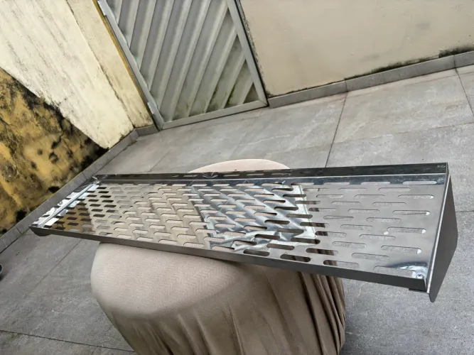 Prateleira e escorredor de louça inox